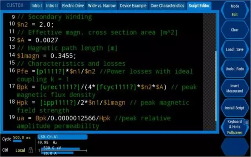 变压器磁芯和线圈材料的磁场特性测量